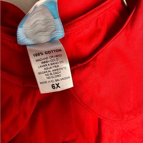 Krewe girls smocked dress Christmas size 6X long sleeve nwt - Picture 6 of 7